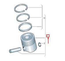 VOLKSWAGEN CADDY 2K MK3 PISTON