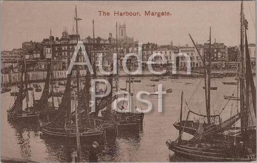 Vintage postcard the harbour - postcard,