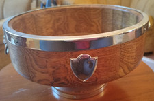 Vintage English Oak Fruit Bowl