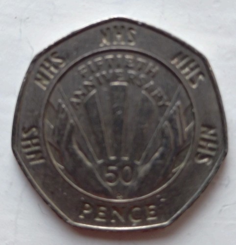 Nhs 50p coin - nhs,