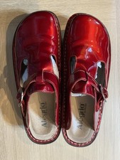 Alegria Slip on Clogs by PG Lite, Red Patent Leather