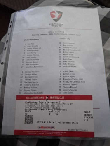 Cheltenham town leicester - cheltenham,