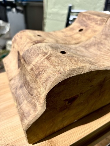 Pair handmade solid oak - pair,