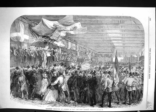 Antique old print - old,