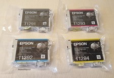 4 Genuine Epson C13T12954511 T1295 Ink Cartridge - Black/Cyan/Magenta/Yellow
