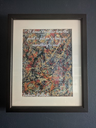 Jackson pollock framed print - framed,
