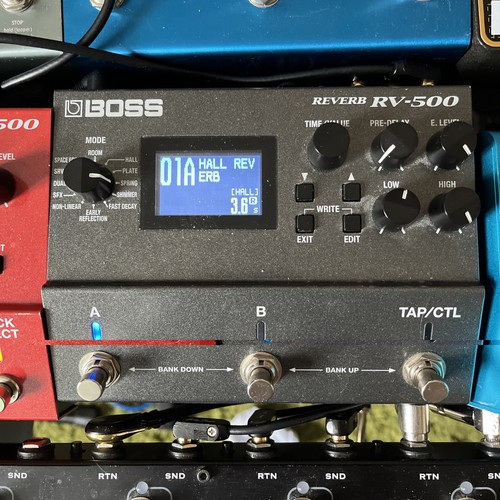Boss 500 digital reverb - boss, rv-500