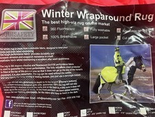 Equisafety EQY0230 Wrap Around Hi Vis Exercise Rug - Pink