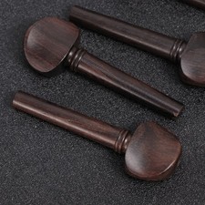  8 PCS Ebony Wood Violin Tuning Pegs String Instrument Accessories for Fiddler