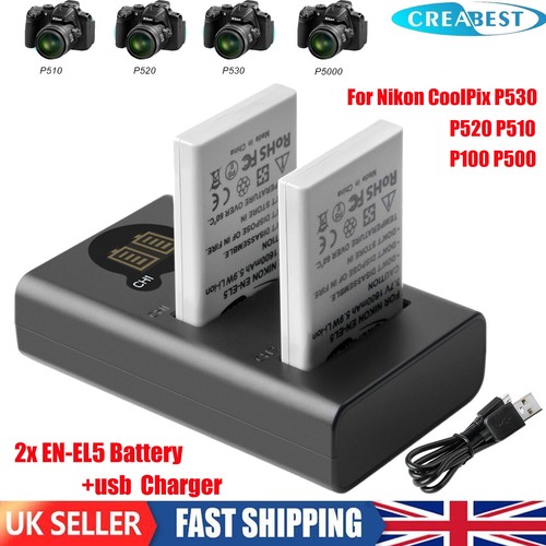 El5 battery dual - en-el5,