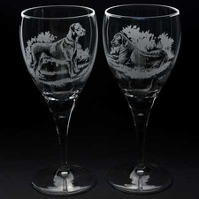 Rhodesian Ridgeback Dog Crystal Wine Glass - Hand Etched/Engraved Gift