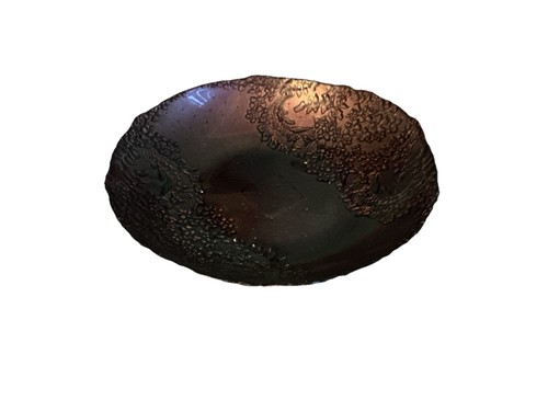Decorative textured bowl dark - decorative,