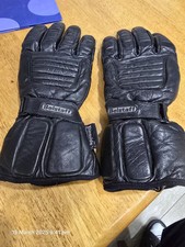 Belstaff Clinch Motorcycle Motorbike Leather Gloves Black