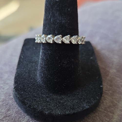 Qvc silver tone - baguette, clear