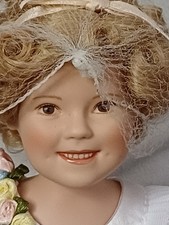 Doll porcelain shirley temple by elke hutchens Danbury mint