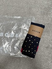 BODEN girls navy tights. Size