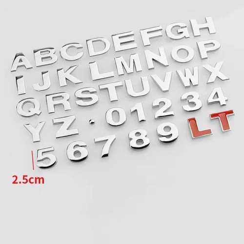 Diy chrome metal letter - diy,