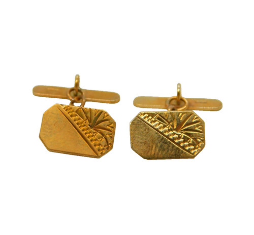 Art deco pair 9ct - deco,