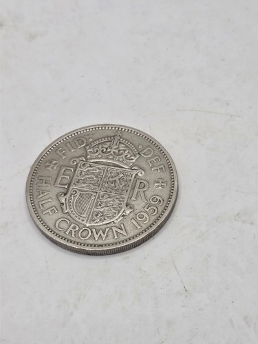 1959 half crown - crown, queen