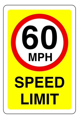 Mph speed limit sign - mph,