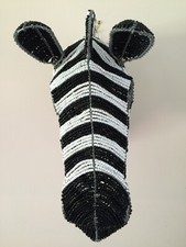 zebra wall art - head