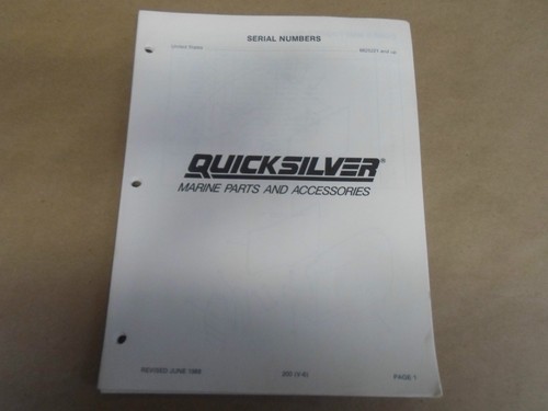 1988 quicksilver marine - 1988,