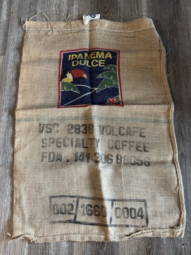 Vintage brazilian burlap jute - vintage,