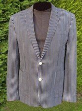 Boating Blue Striped Blazer