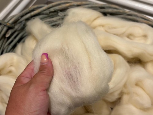 1kg wool natural white - 1kg, of