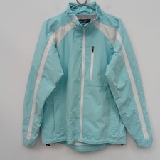 Galvin Green Golf Jacket Waterproof Gore-tex Size 14 Womens White Blue FLT-FPL