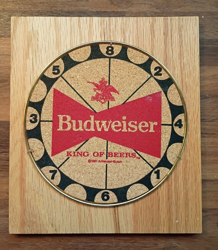 Vtg budweiser mini dartboard - vtg,