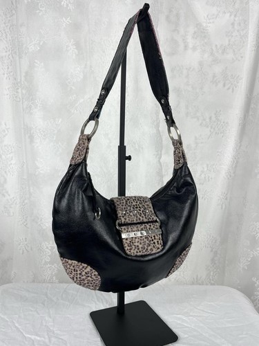Y2k vintage guess black faux