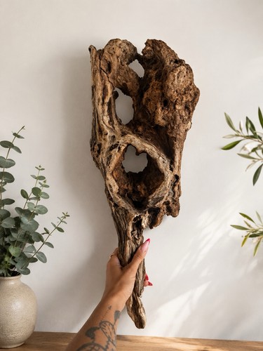 Natural driftwood sculpture - natural,