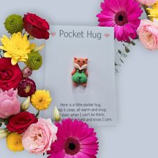 Pocket Hug Cute animals Keepsake. Lucky Charm. Fox, Rabbit, Duck, Cute Gifts,  