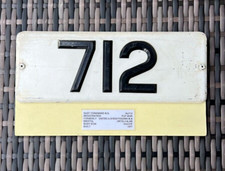 East Yorkshire Motor Services Bristol ECW PUF 593R 712 Bus Fleet Reg Plate Badge