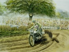 Arthur lampkin riding the bsa - lampkin,