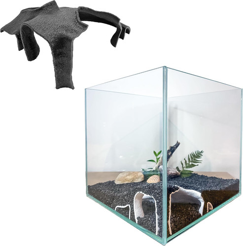 Corner aquarium cave tunnel - corner,