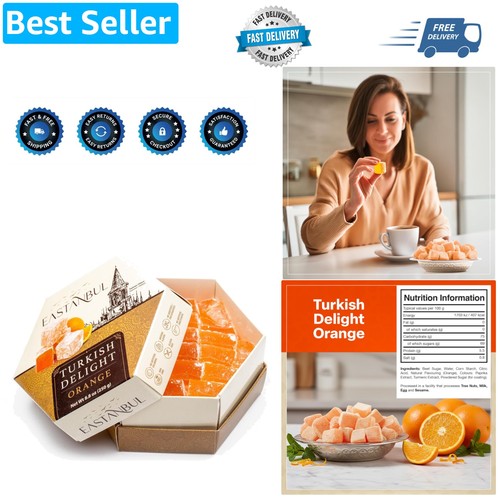 Turkish delight with orange - delight,