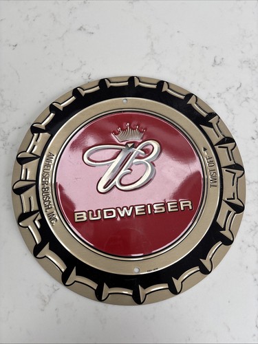 Budweiser metal plate - budweiser,