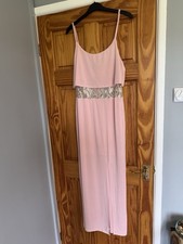 Miss Selfridge Peach Maxi Dress 16 New 