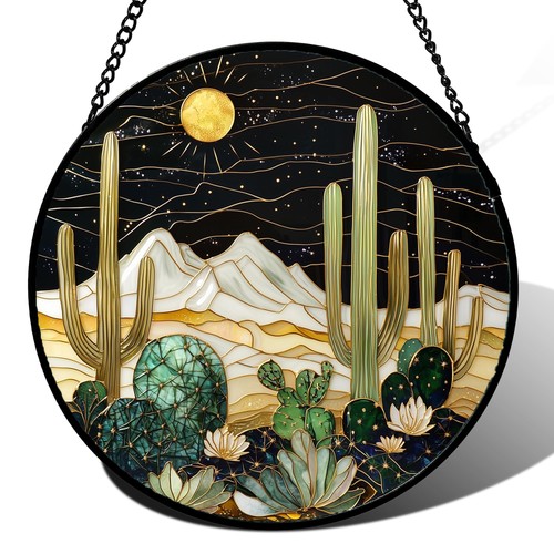 Stained glass cactus - stained,