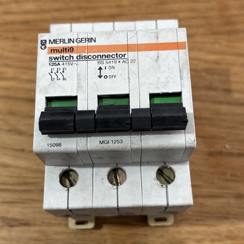 Merlin gerin 125a isolator - merlin,