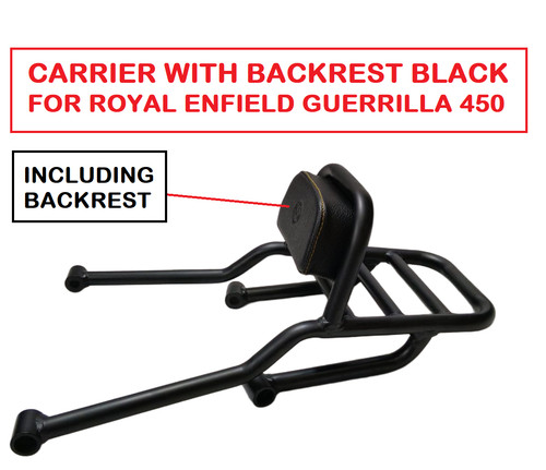 Carrier with backrest black - carrier,