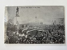WW1 Postcard, Buying War Bonds At The Tank.