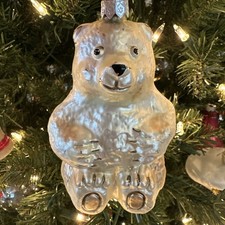 KURT ADLER GLASS POLAR BEAR