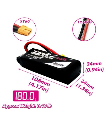 Cnhl black series 2200mah - black,
