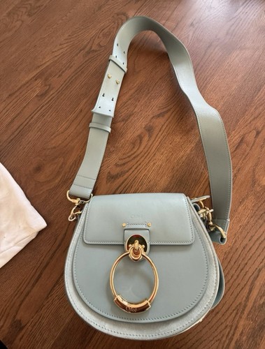 Chloe light blue satchel bag
