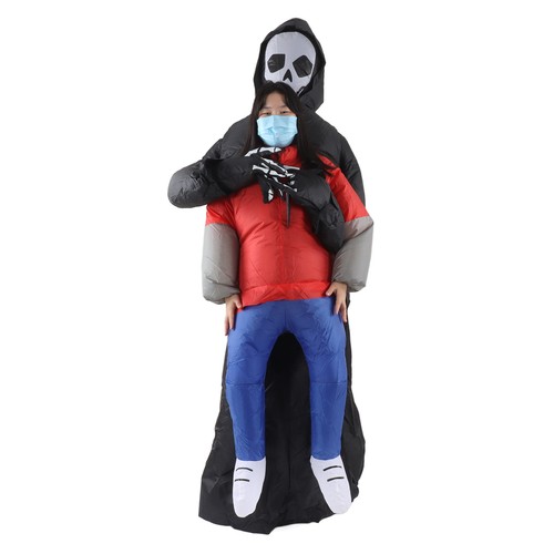 Black ghost inflatable costume - ghost,