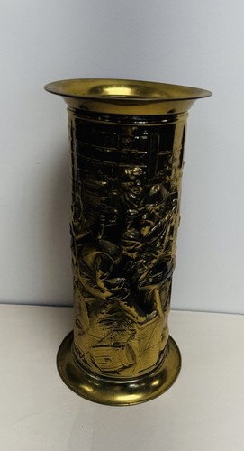 Vintage embossed brass - embossed,