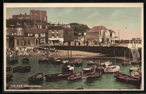 Postcard broadstairs the - broadstairs,, pier